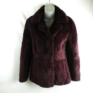 Y Exchange REAL Purple Rabbit Fur Coat XS